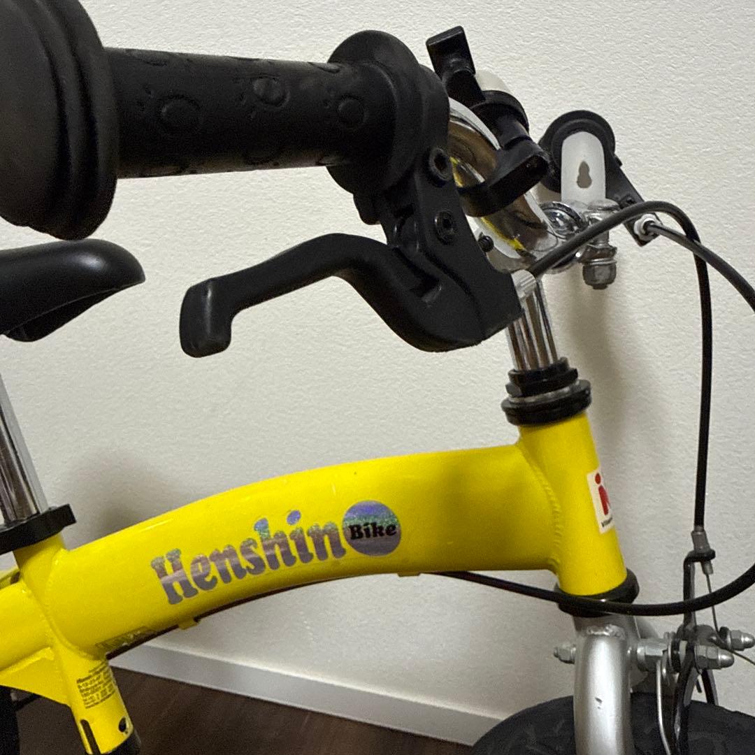 未使用部品有り 12インチ へんしんバイク イエロー Henshin Bike