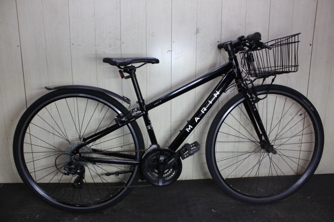 MARIN DONKY JR 700C アルミ 21速 360mm 本格クロス黒