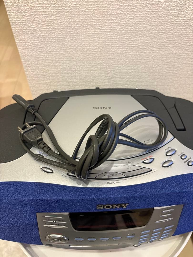 ソニー　SONY ZS-M37 パーソナルMDシステム　CD MD ラジオ