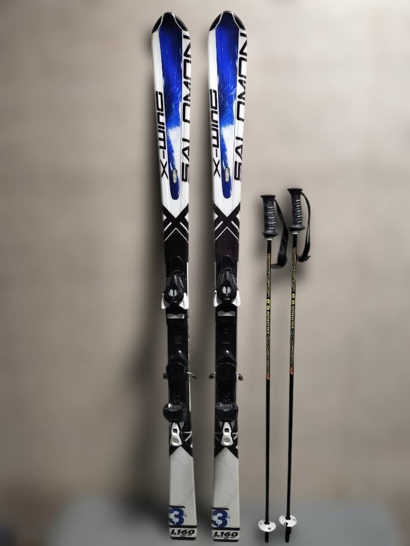 SALOMON サロモン X-Wing 3 スキー ポールセット160cm