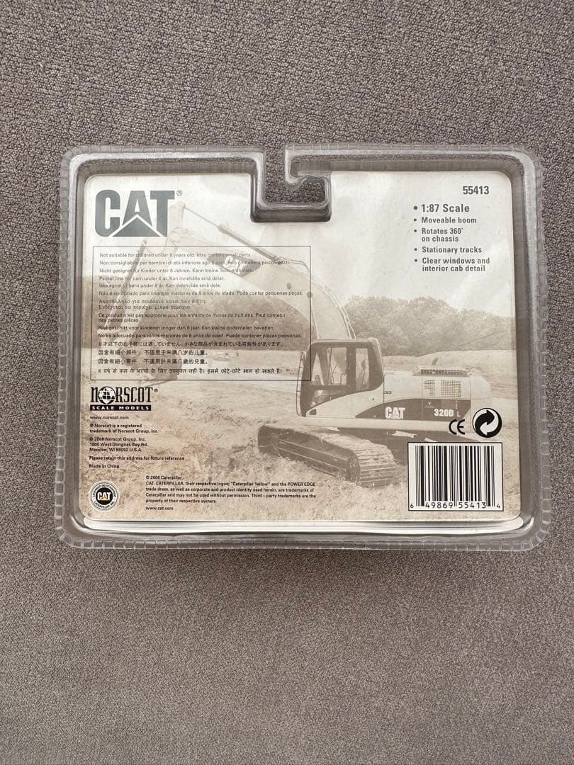 CAT 320D L 油圧ショベル 1:87スケール