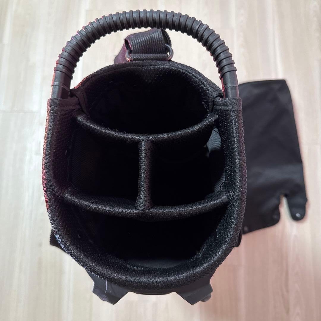 【2024購入】パーリーゲイツ　キャディバッグ　ブラック　黒　軽量　スタンド式