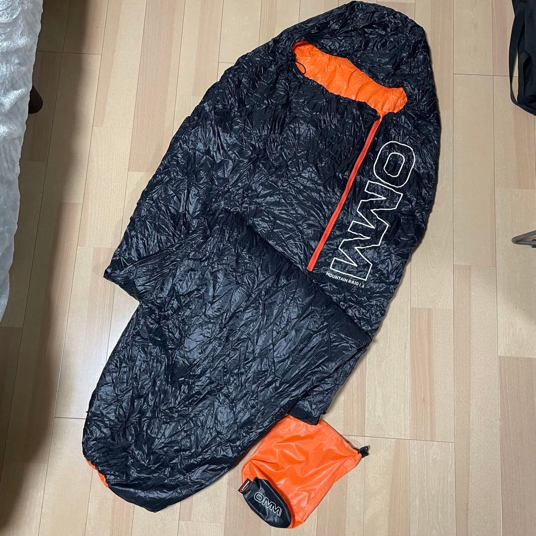 【美品】OMM シュラフ マウンテンレイド1.6 プリマロフト