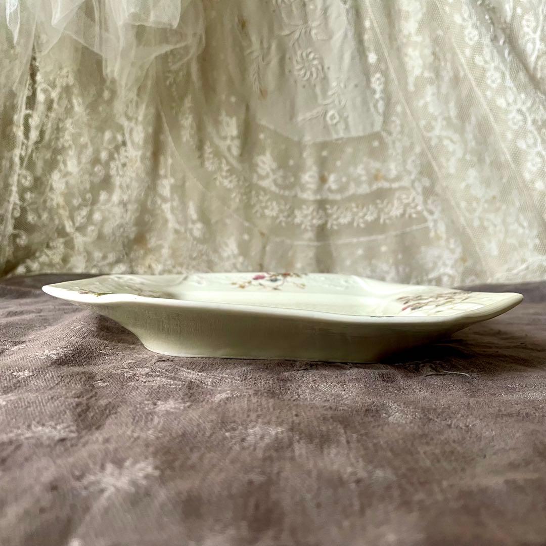 D*＊様 【希少レア美品】マジョレルナンシー×リュネヴィル隅切り角皿Bフランスア