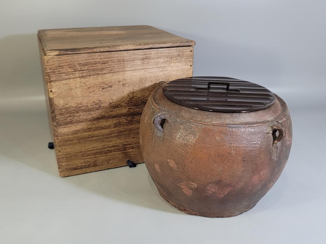 茶道具 南蛮 四耳壷 水指 古美術 DT443