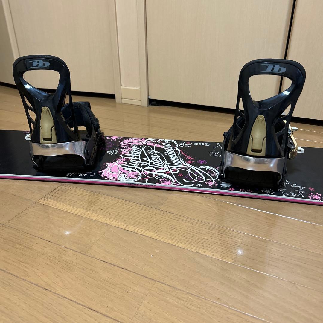 波達　レディース スノーボード 板 139cm ビンディング付き 初心者向け