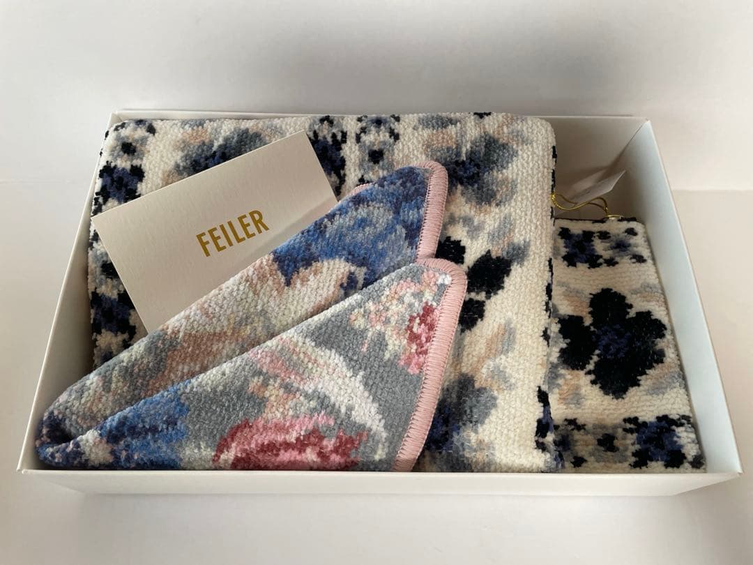 FEILER 巾着ポーチハンカチ3点セット