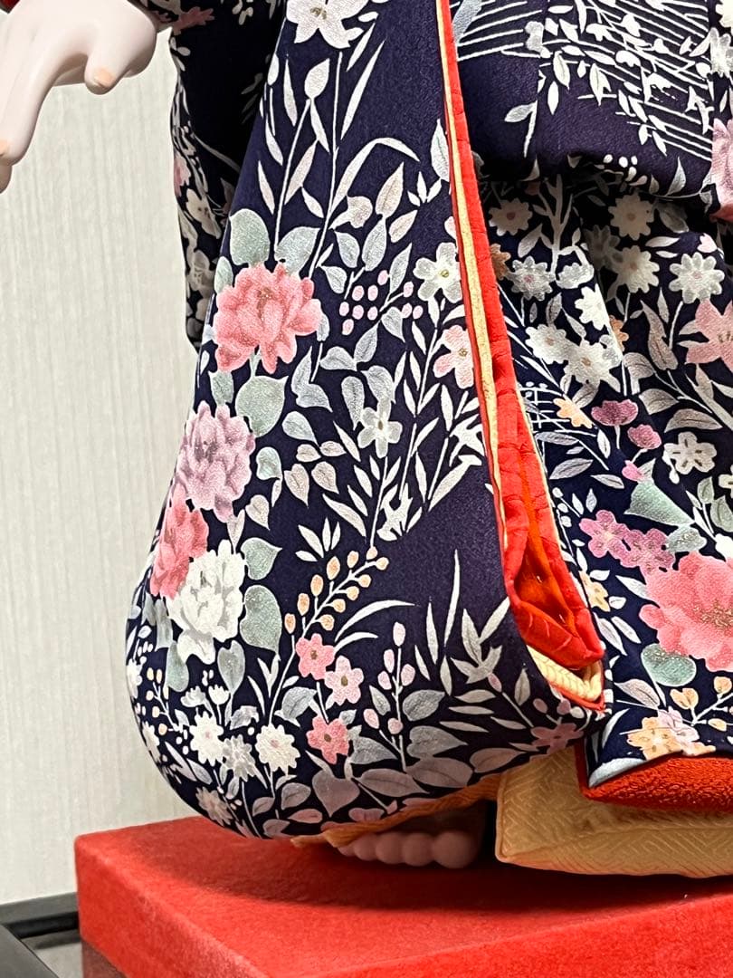 髪飾り付き市松人形 56cm