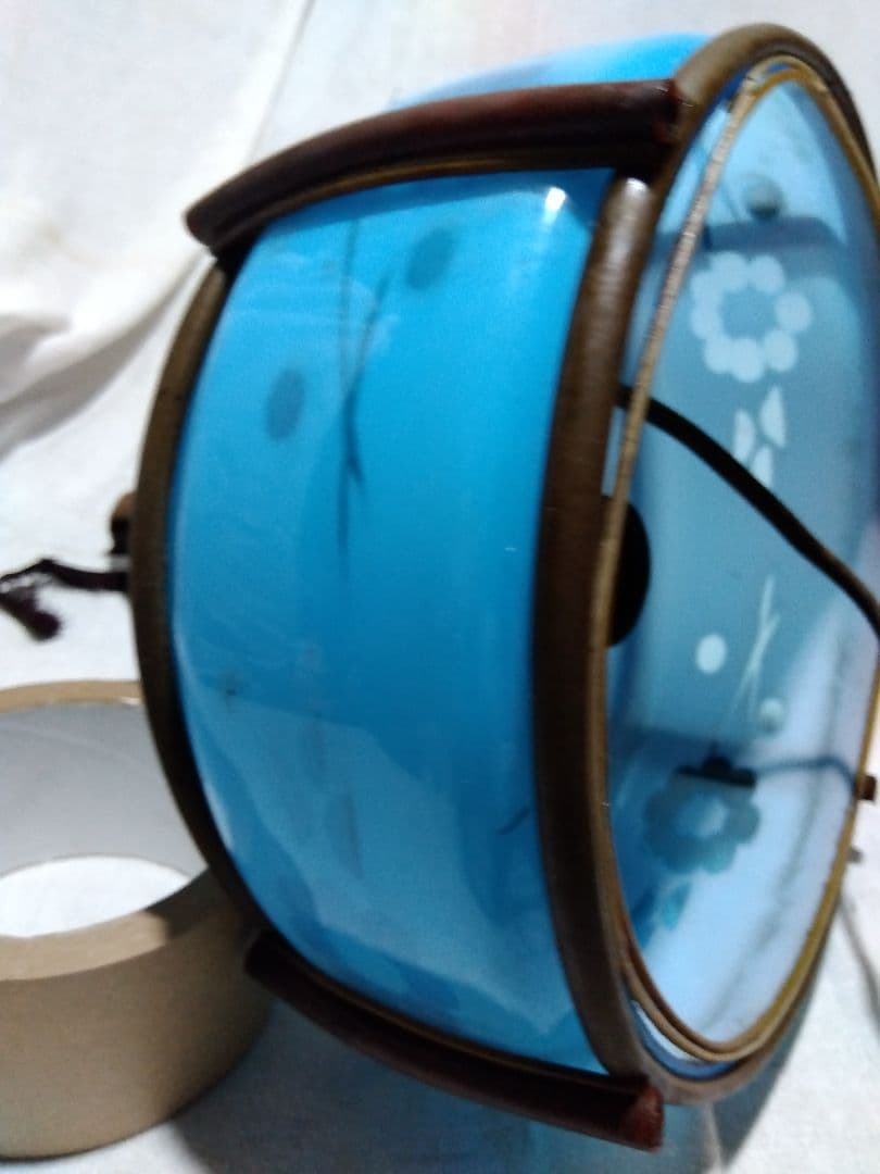 ♪古い青色ガラスの電気の笠　専用です。