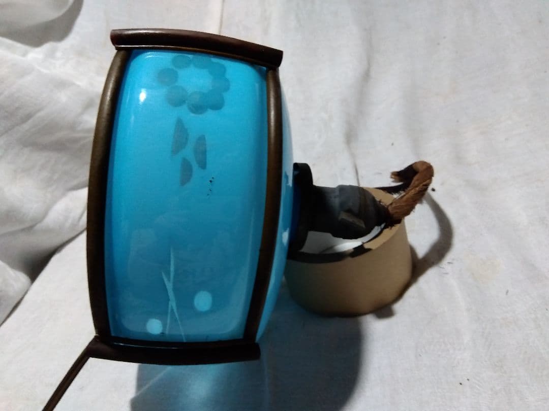 ♪古い青色ガラスの電気の笠　専用です。