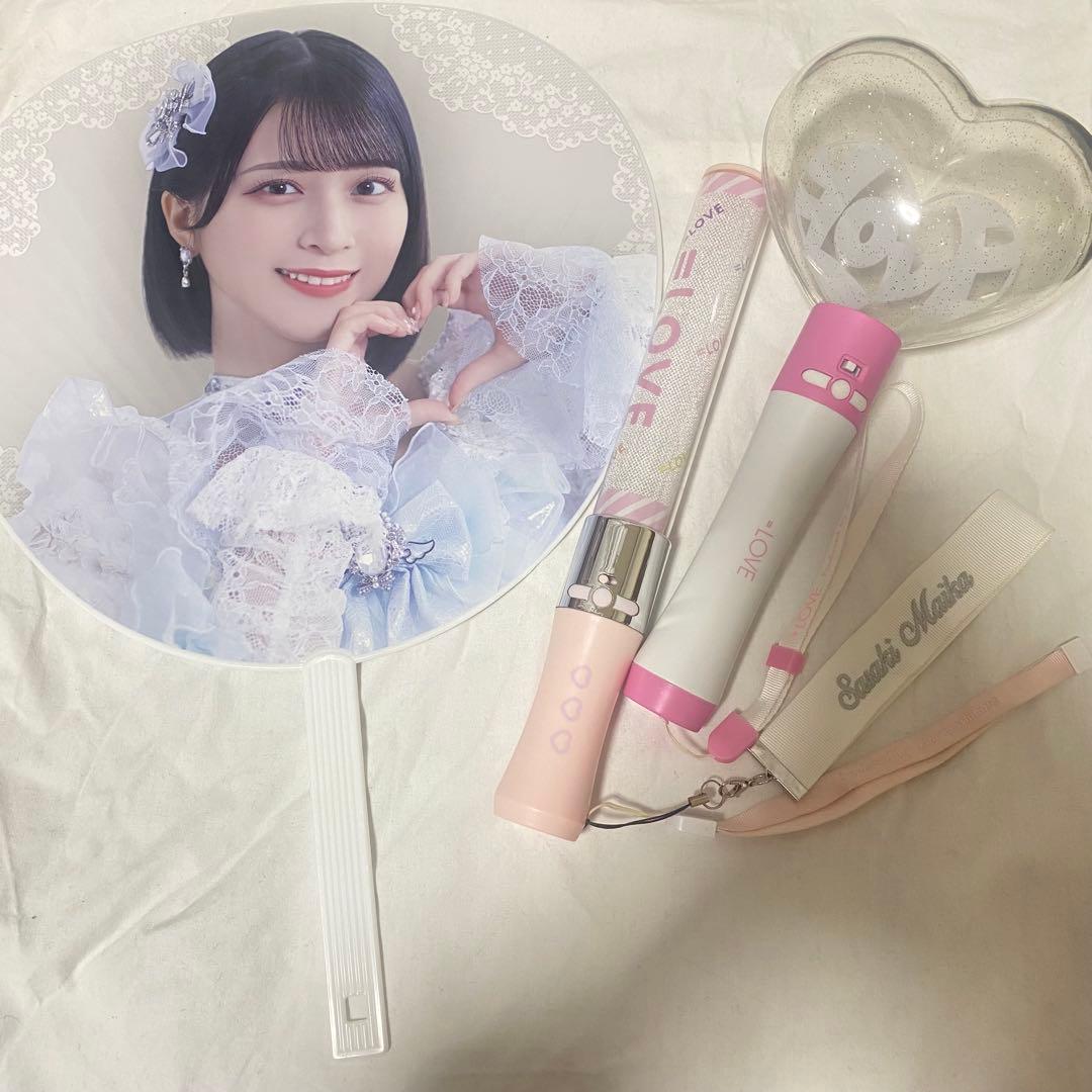 イコラブ　＝LOVE 佐々木舞香　ペンライト2024 魔法少女　うちわ