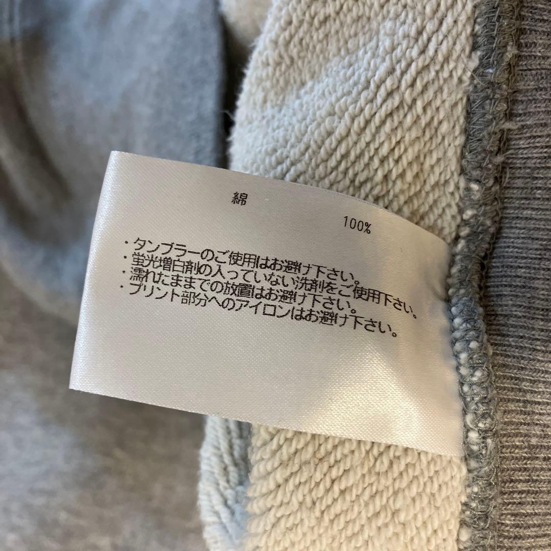 ループウィラー　スウェット　25周年　クルーネック　グレー　サイズL