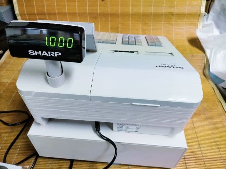 シャープレジスター　XE-A407　PC連携売上管理　上位機種　444123