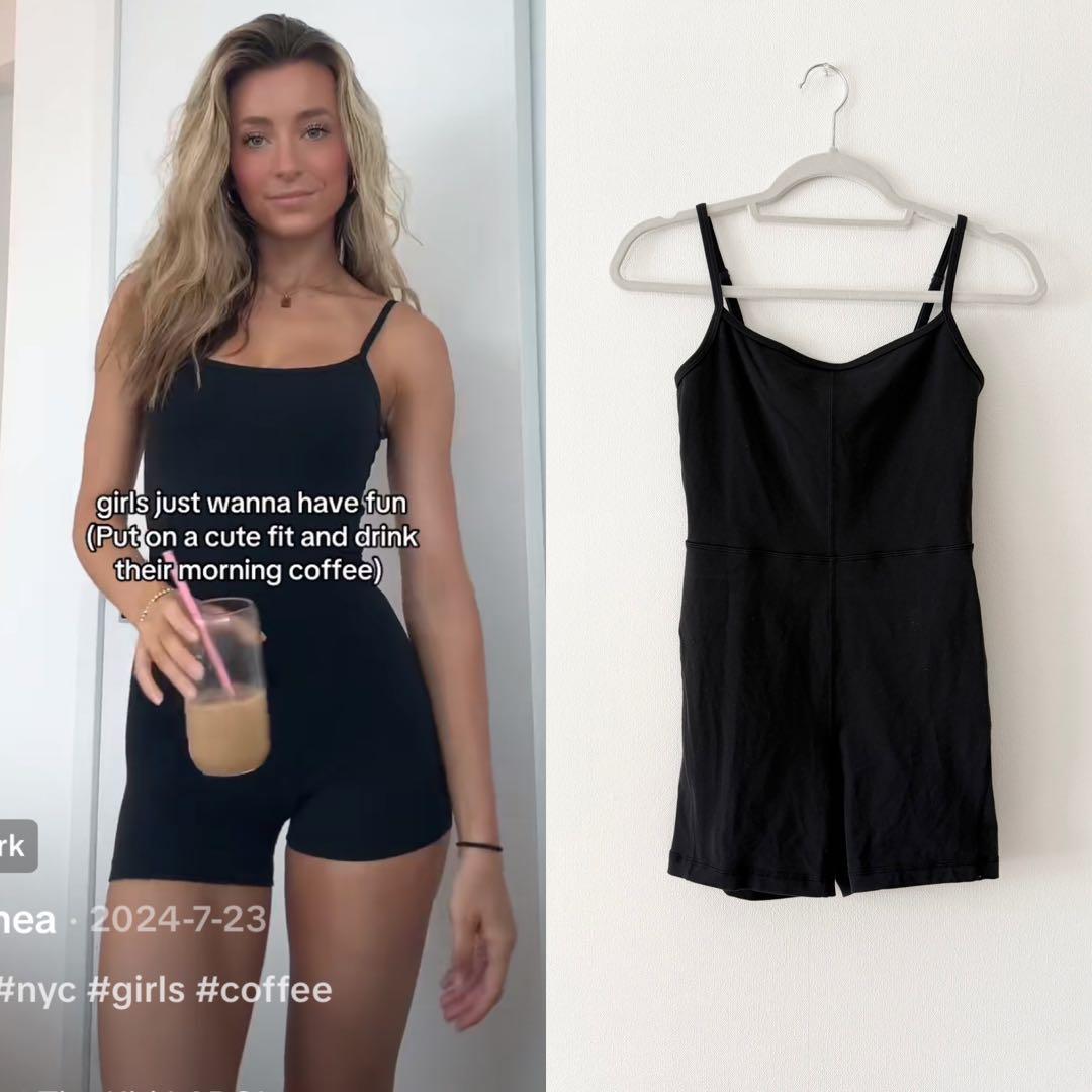 Aritzia アリツィア　ヨガウエア　ロンパー　黒