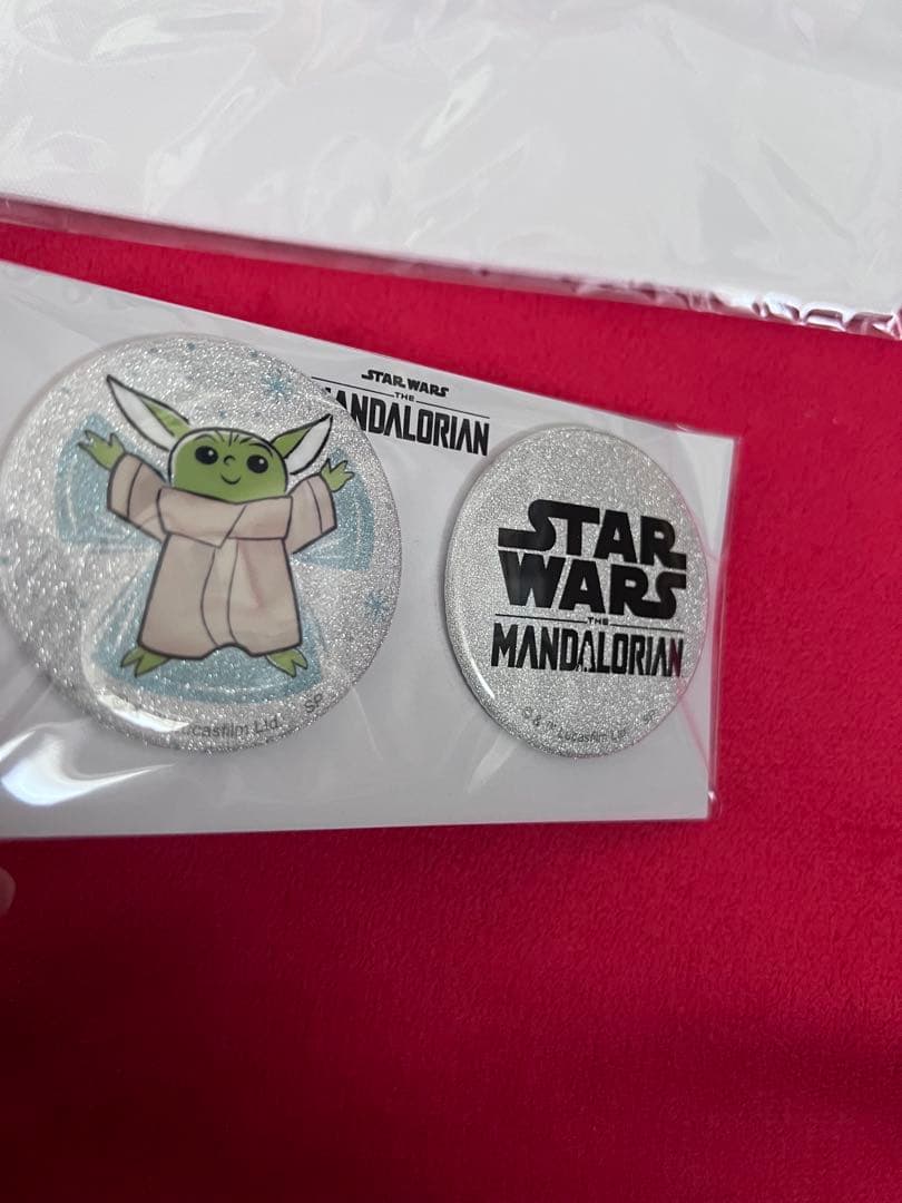 マンダロリアンとグローグー　缶バッジとトートバッグ