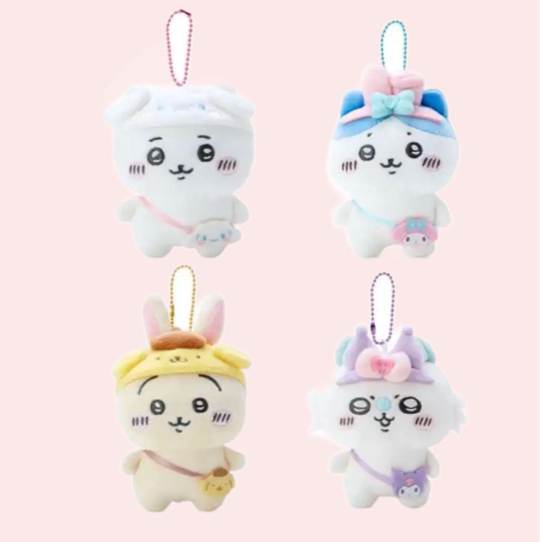 ちいかわ×サンリオキャラクターズ シナモロール ハチワレ他マスコット4体セット