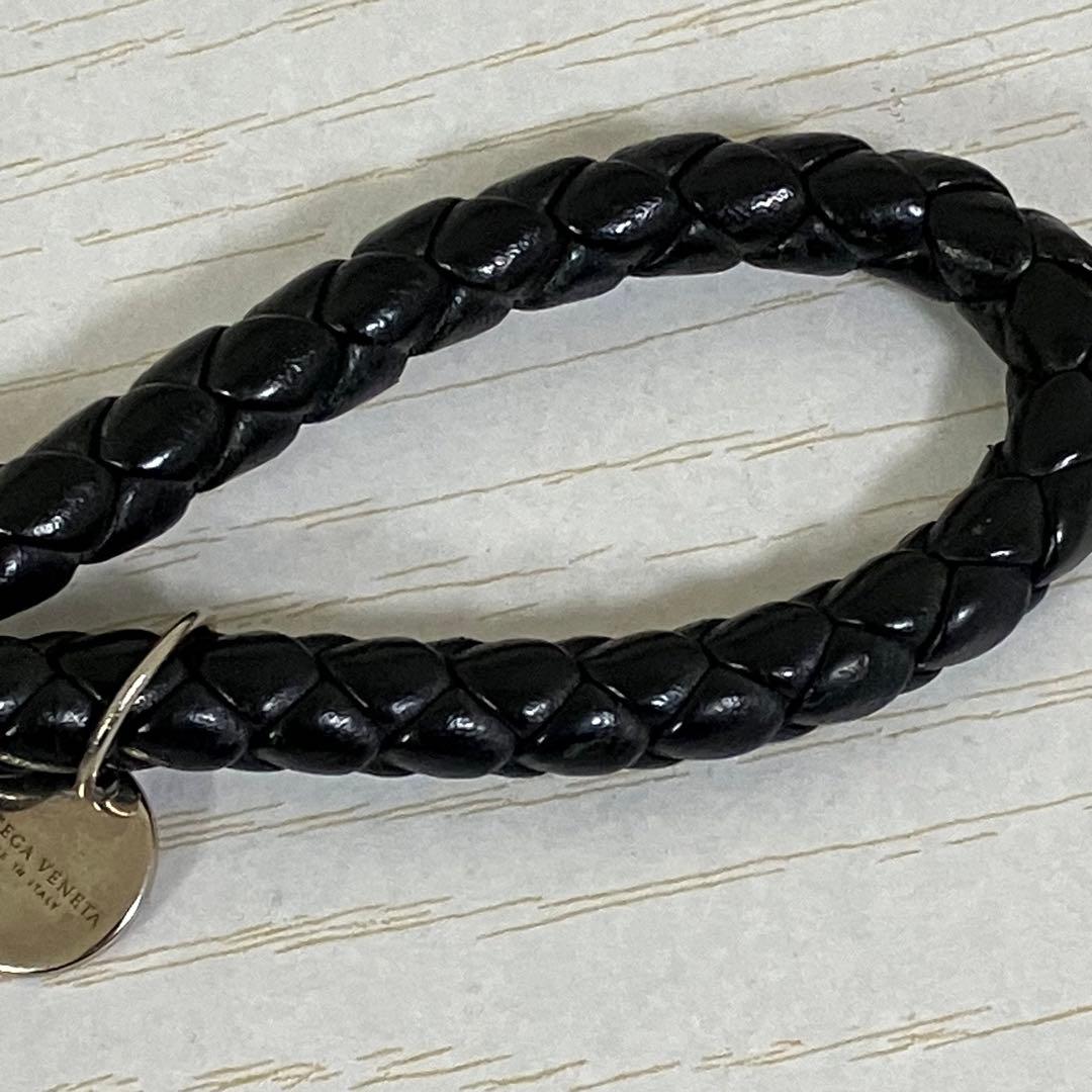 美品 BOTTEGA VENETA 男女兼用　キーリング　黒 ブラック
