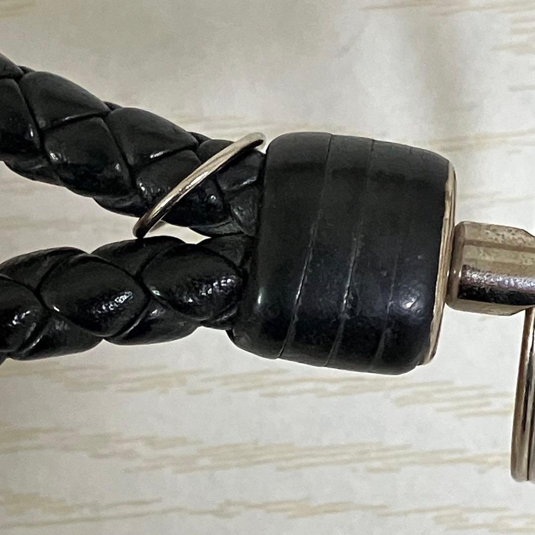 美品 BOTTEGA VENETA 男女兼用　キーリング　黒 ブラック