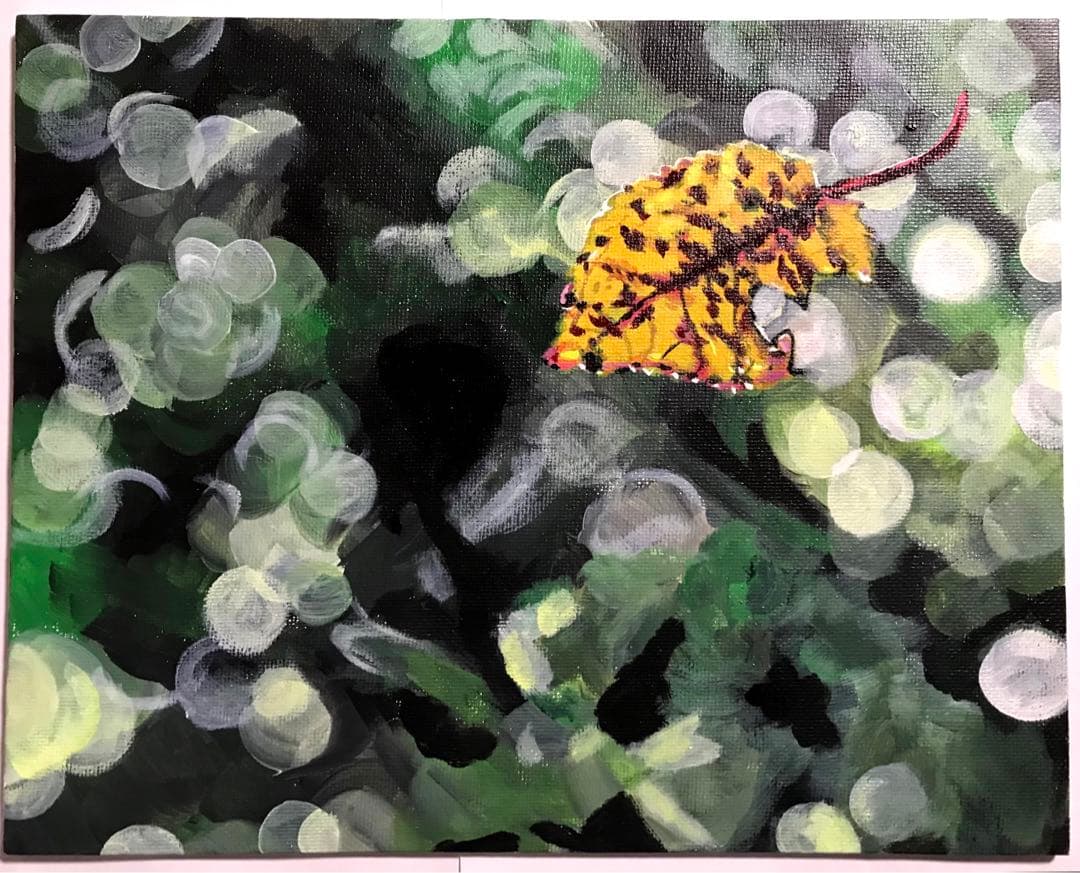 アクリル画 無題 110 『紅葉狩り』