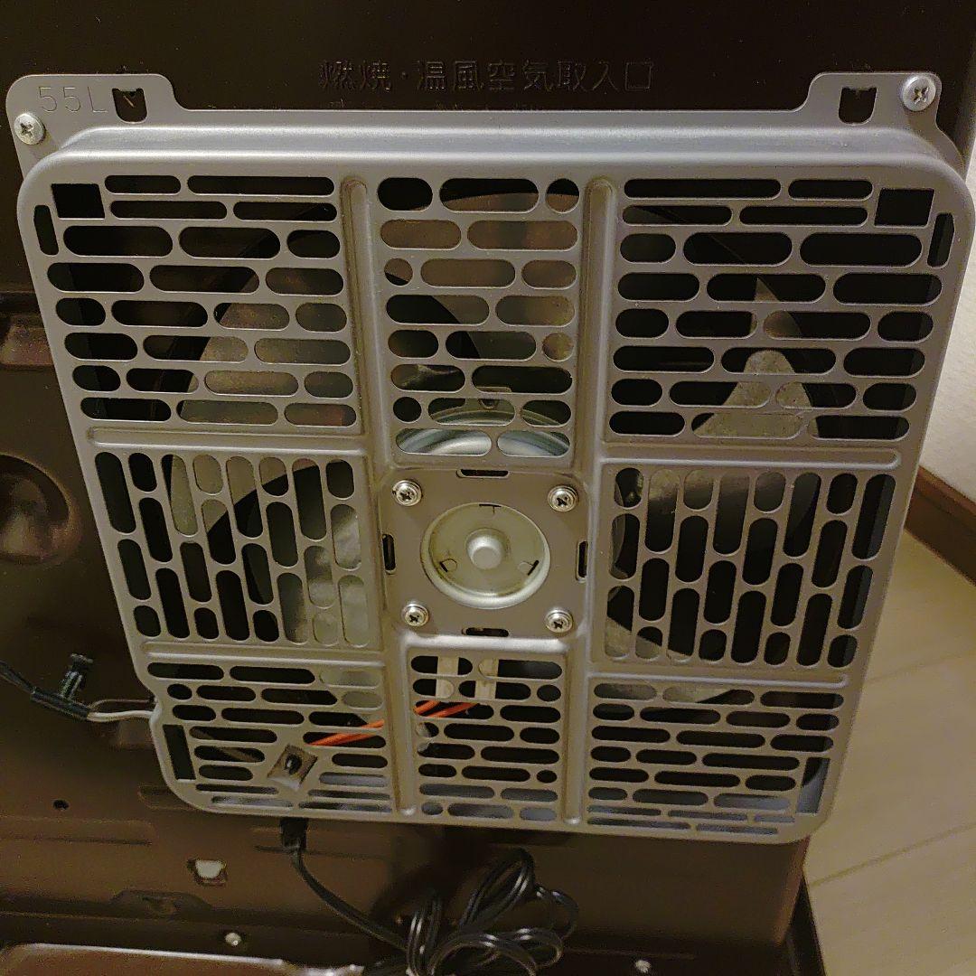 石油ファンヒーター コンパクト ブラウン