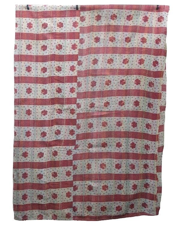 め*ん様 ヴィンテージ　ラリーキルト　グリーンブラウン