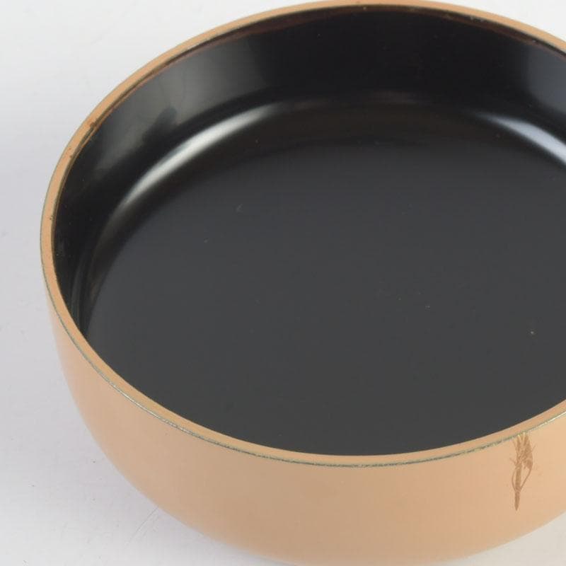 茶道具　越前蒔絵師　宮田宗景作　金蒔絵　棗　共箱　V　9838