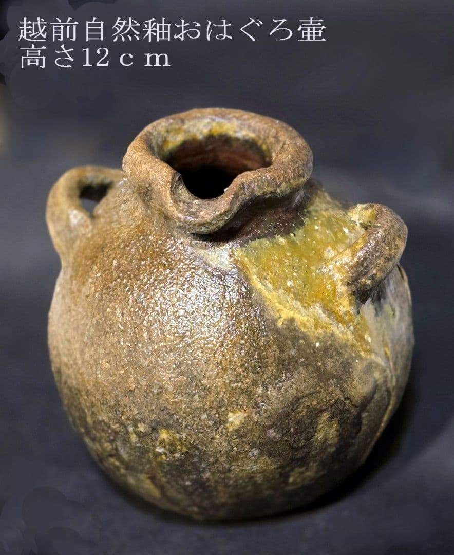 自然釉越前オハグロ壺