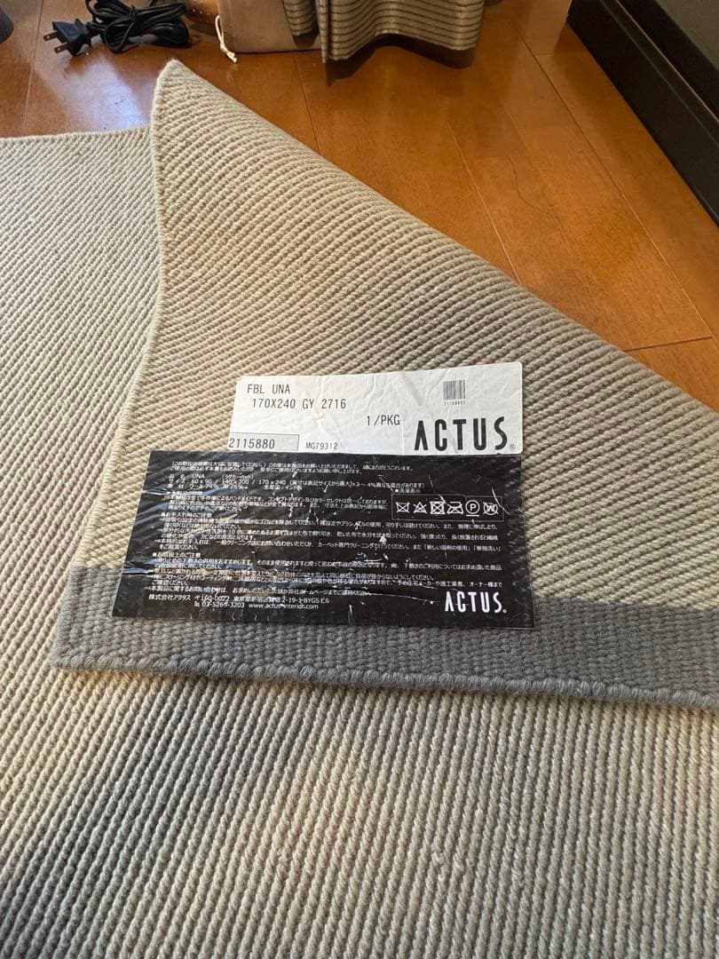 ACTUS アクタス FABULA Livingラグマット 170x240cm