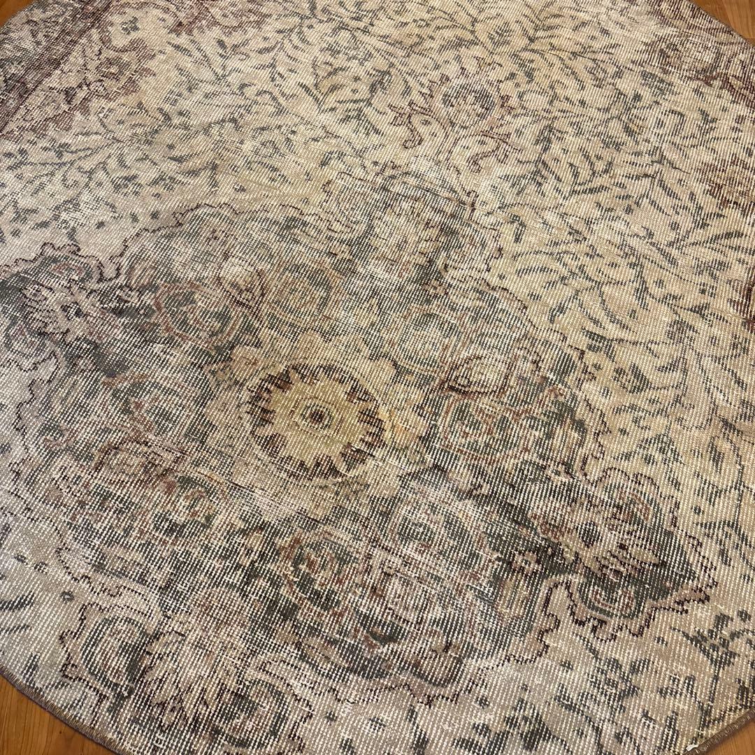 約150cm 丸型ヴィンテージラグ　vintage