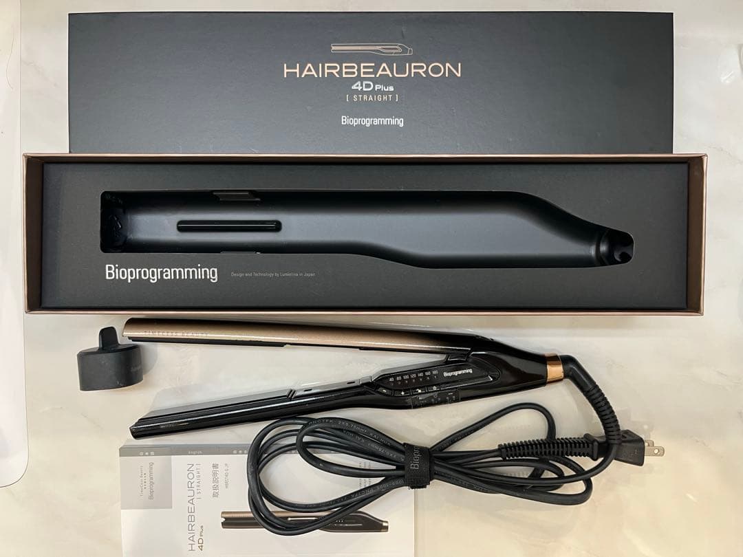 HAIRBEAURON 4D Plus ストレートヘアアイロン ブラック