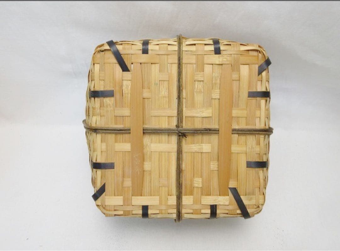 未使用 茶道具 竹宝斎造 惺斎好写 鰯籠炭斗 竹炭斗 刻印 紙箱