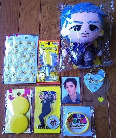 Man BIGぬいぐるみ アクスタ ラバーバンド カード 他 岩本照