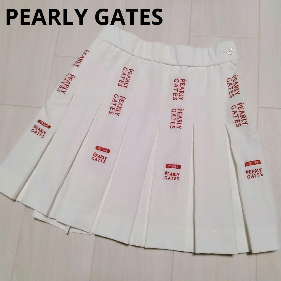 【美品】現行モデル　PEARLY GATESパーリーゲイツ プリーツスカート