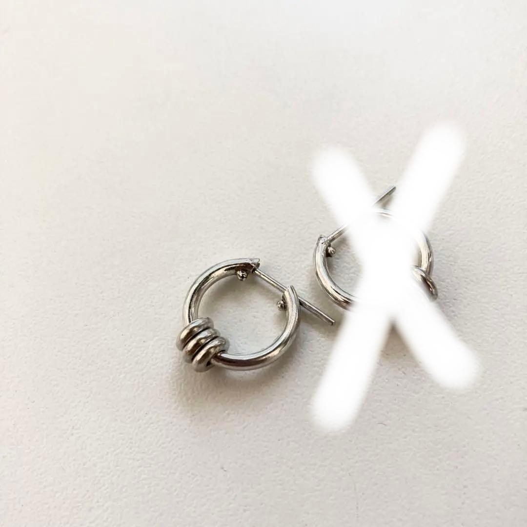 お客片耳ノーブランド　シルバー925 16mm ヤマト着用　登坂着