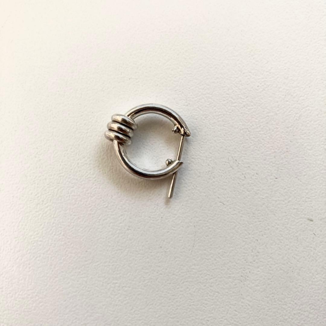 お客片耳ノーブランド　シルバー925 16mm ヤマト着用　登坂着