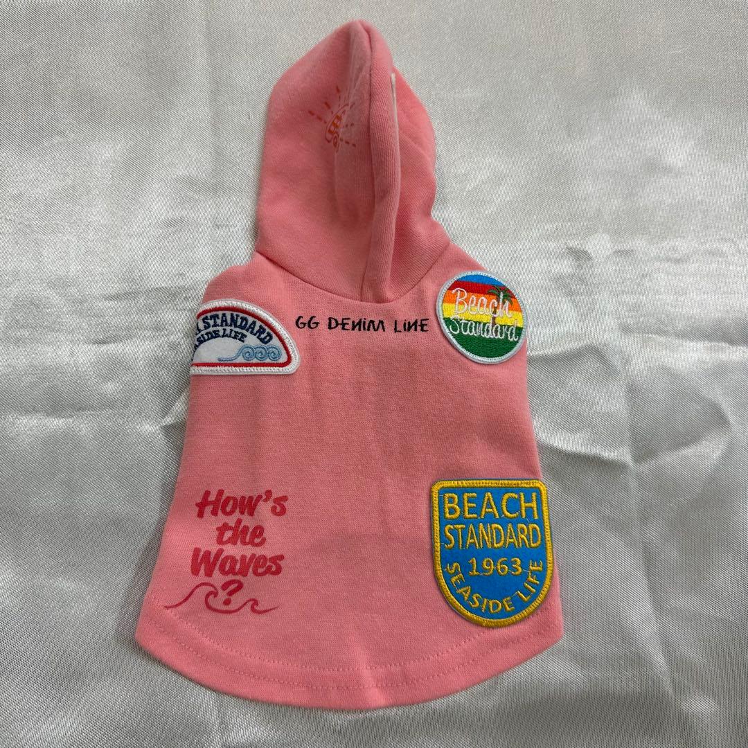 アトリエジジ GG DENIM LINE ワッペンパーカー　ピンク