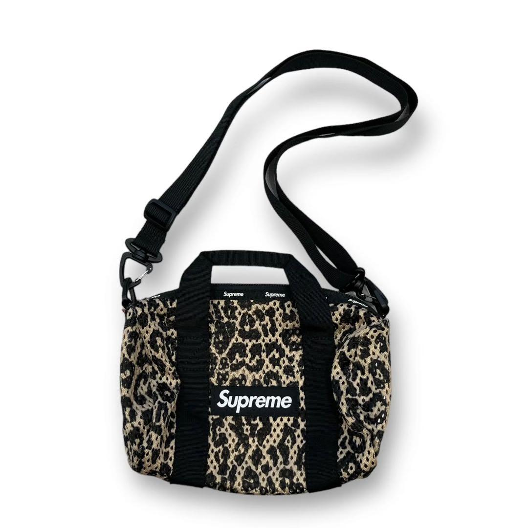 バッグ Supreme Mesh Mini Duffle Bag Leopard
