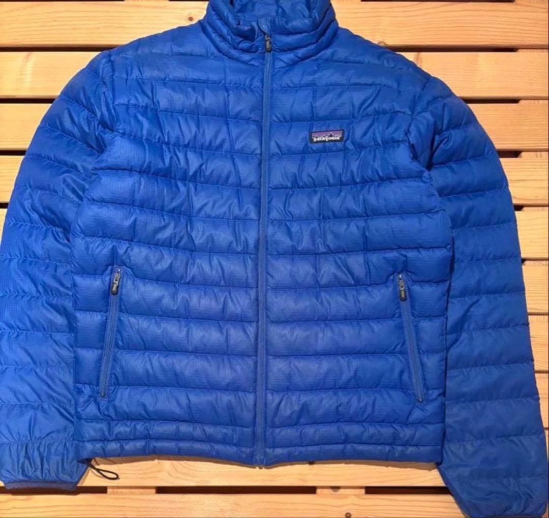 patagonia ダウンジャケット メンズ S 青