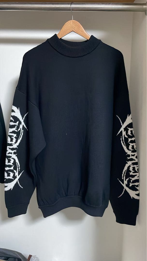 トップス VETEMENTS 23AW L DOUBLE LOGO SWEATER