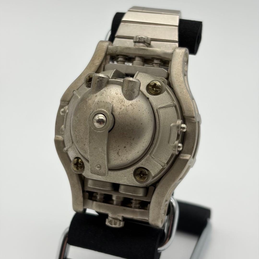 BANDAI バンダイ TOKIMA トキマ シルバー デジタル腕時計