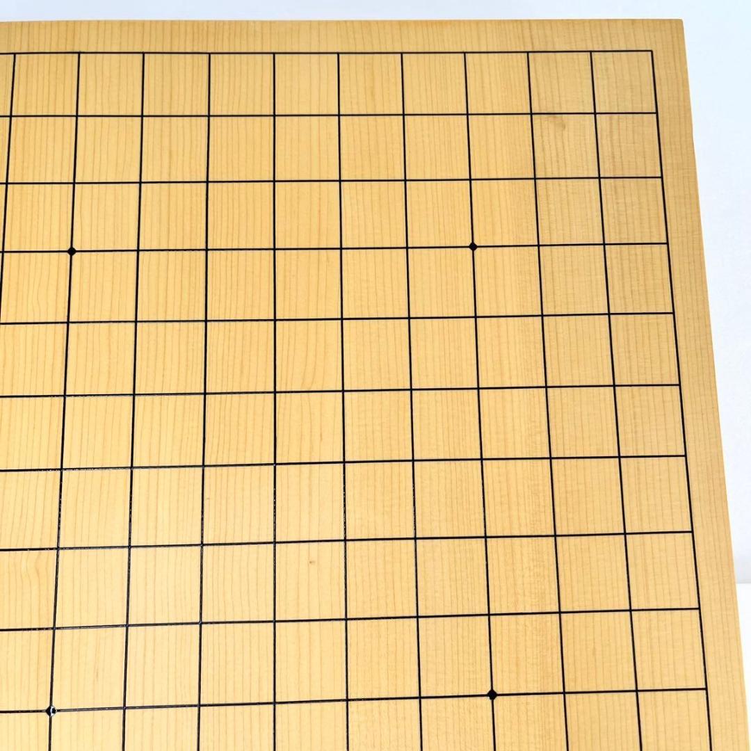 【美品】卓上囲碁盤　本榧　2寸　天地柾目　高級天然木　ハギ4枚造り　特撰　6㎝