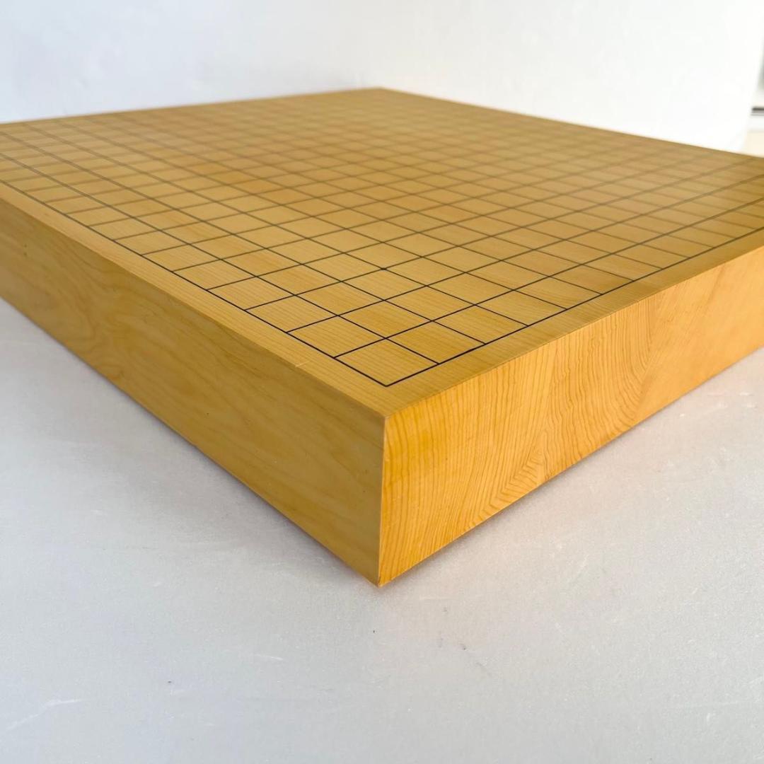 【美品】卓上囲碁盤　本榧　2寸　天地柾目　高級天然木　ハギ4枚造り　特撰　6㎝
