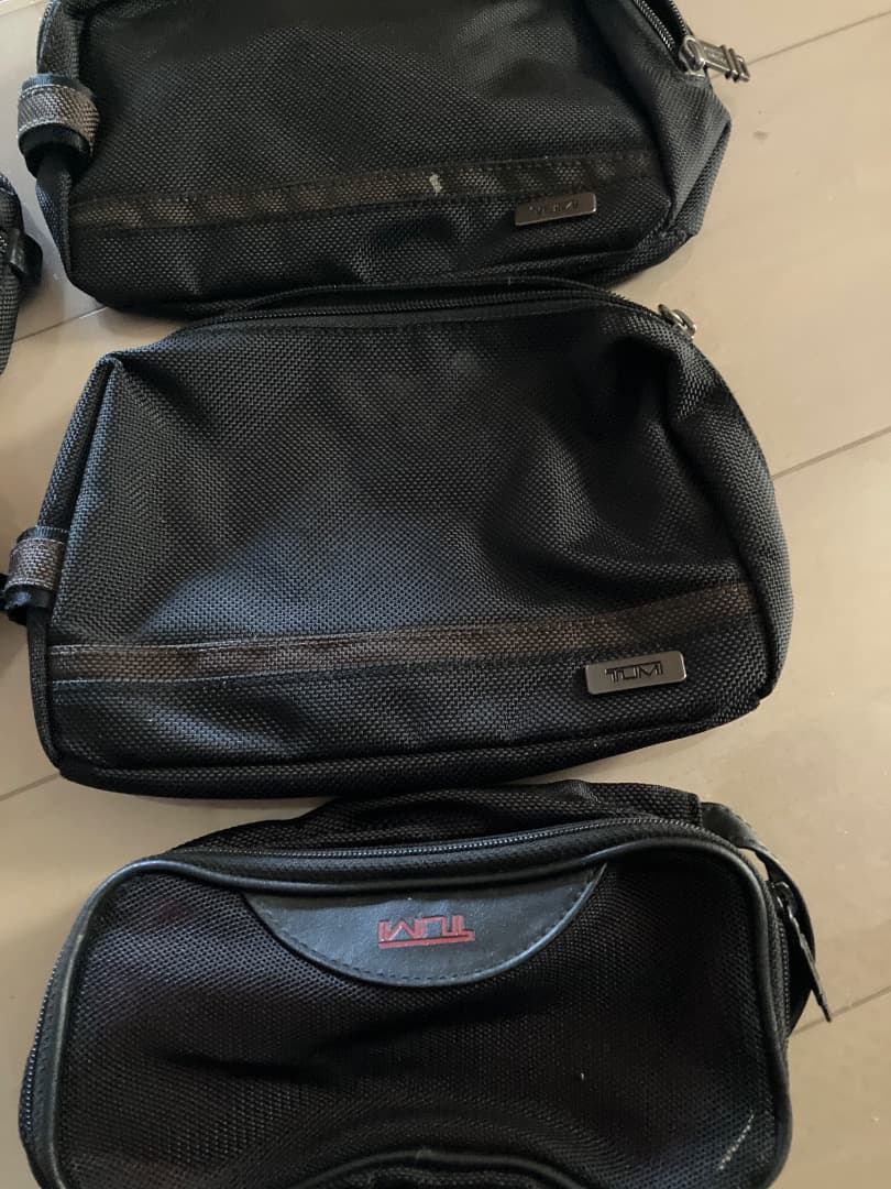 TUMI 黒ナイロンポーチ 5個セット