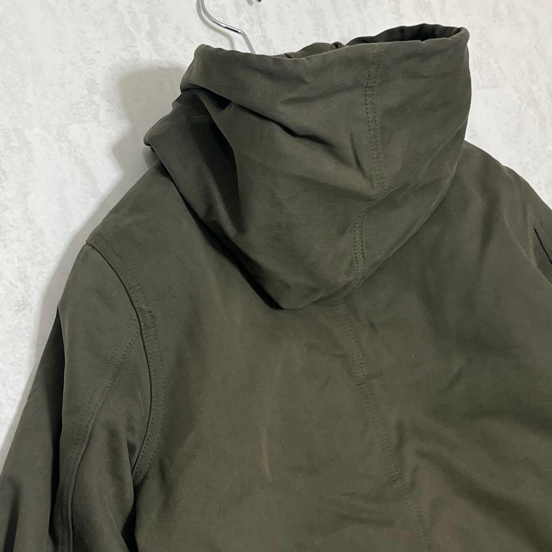 美品『 MHL.』 モッズコート/ライナー取外し/比翼仕立て/オリーブ/春秋冬