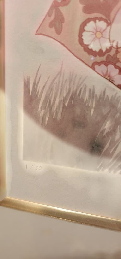 夏目友人帳 原画展 直筆サイン入り複製原画　シリアルナンバー1/30