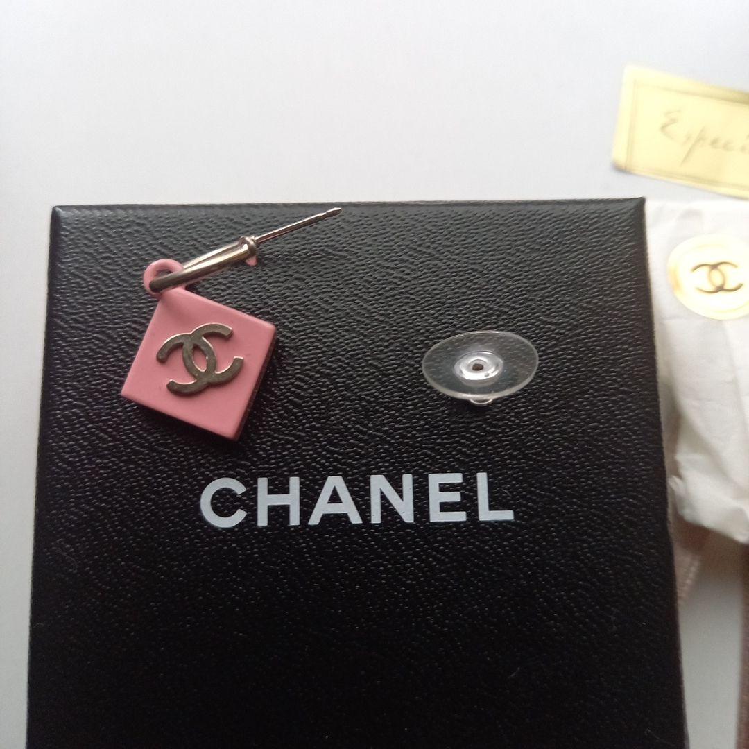 CHANELピアス　ピンクココマークスイング(片耳)