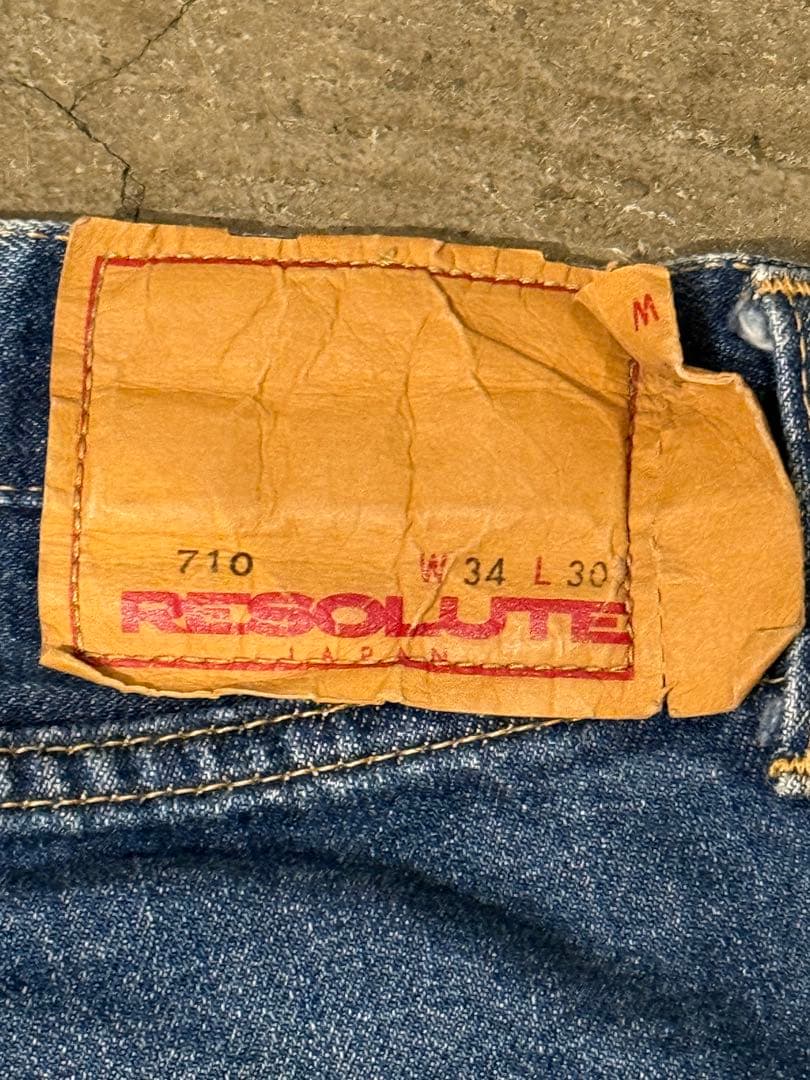 リゾルト② RESOLUTE 710 W34 L30 色落ち良好