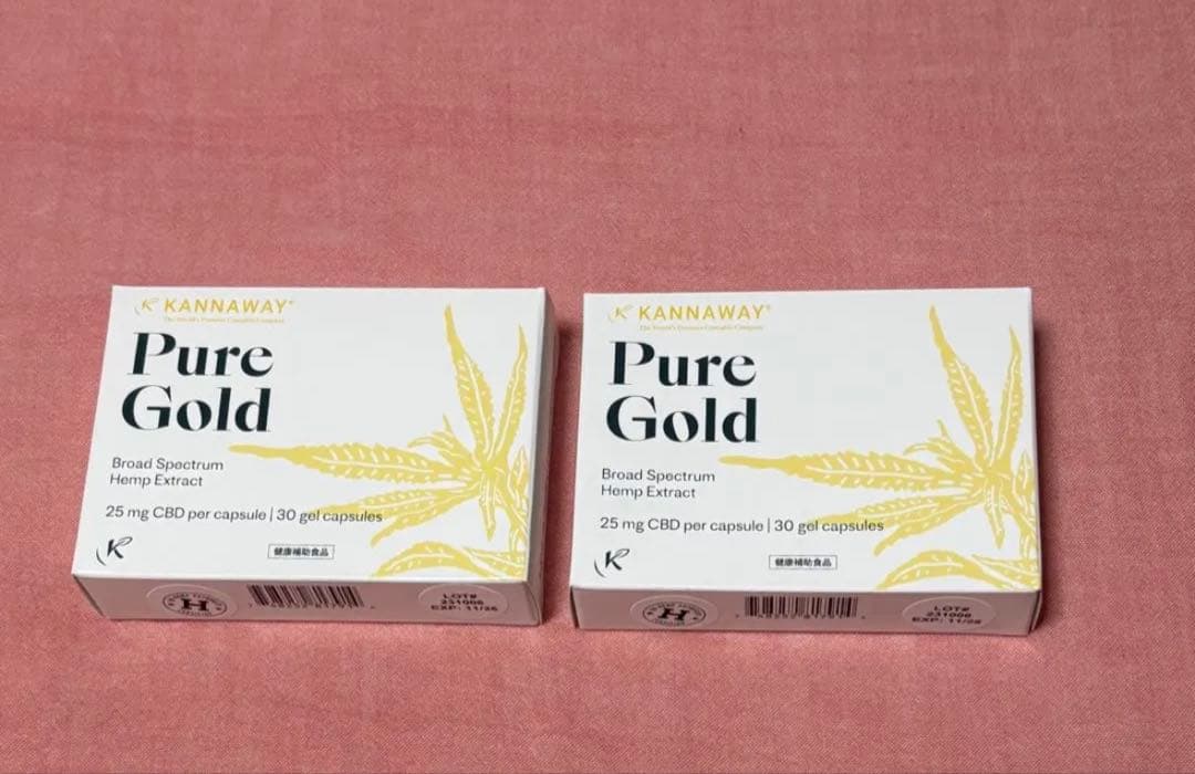 kannaway ピュアゴールドソフトジェルＸ２箱