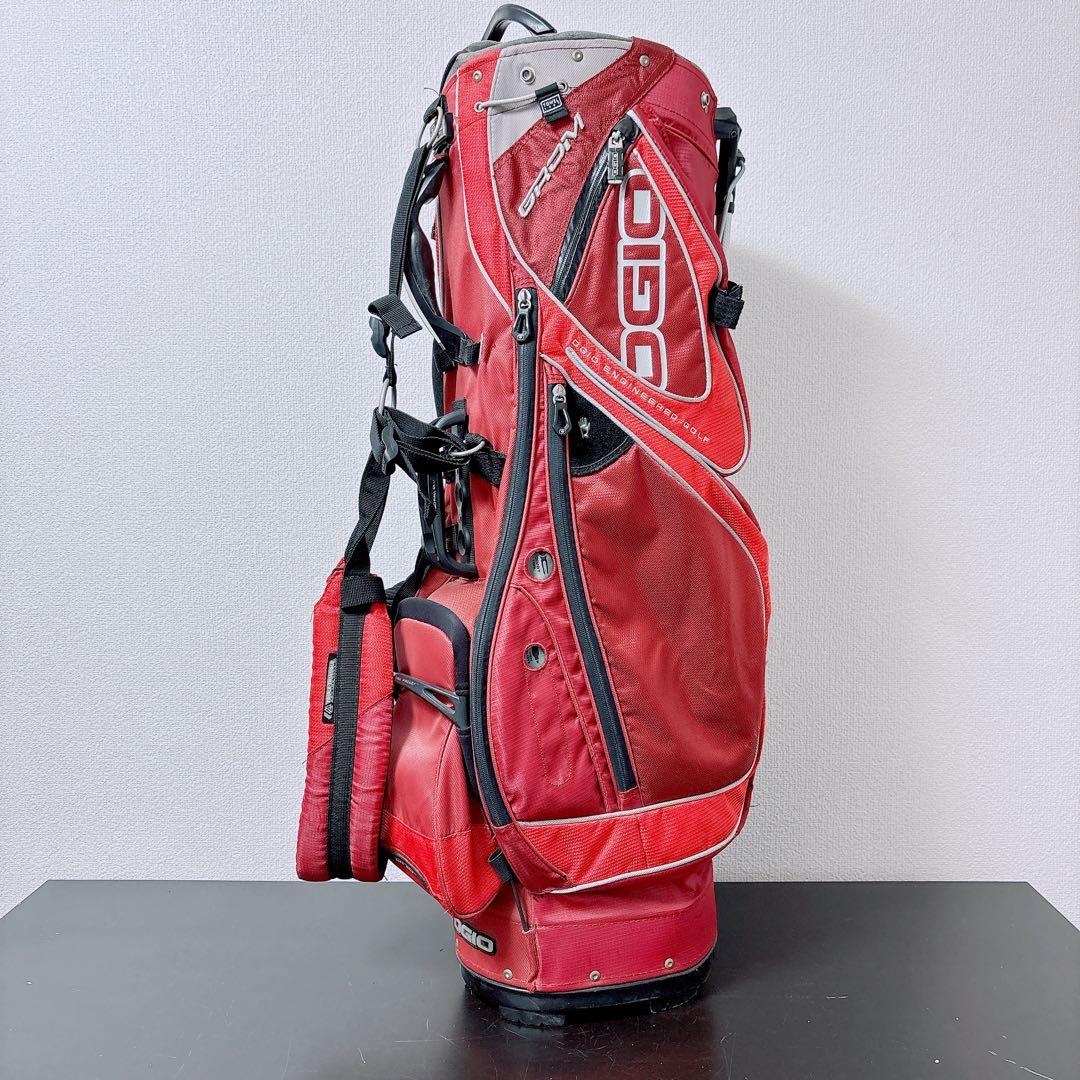 OGIO GROM スタンド式キャディバッグ 8分割 9.5型 レッド グロム