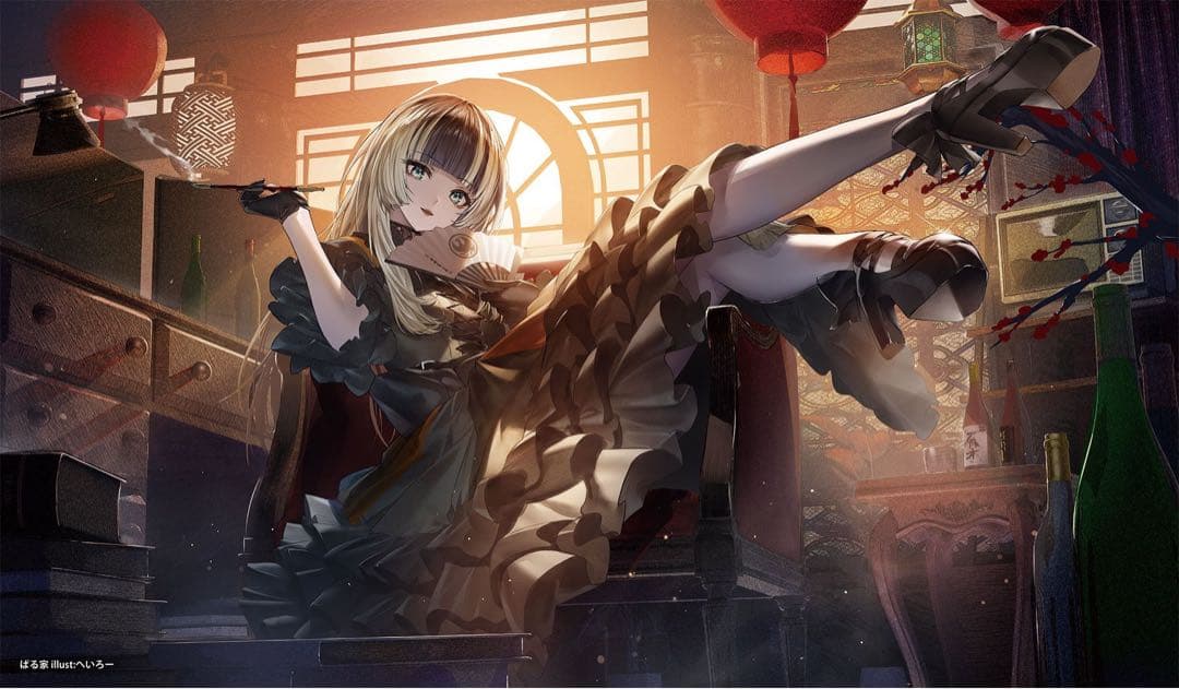 ホロライブ　儒烏風亭らでん　スリーブ&プレイマット　セット